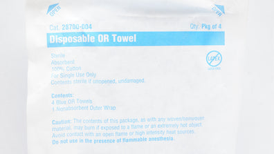 Cardinal Health 28700-004 Disposable OR Towel Sterile Absorbent - Pack of 4